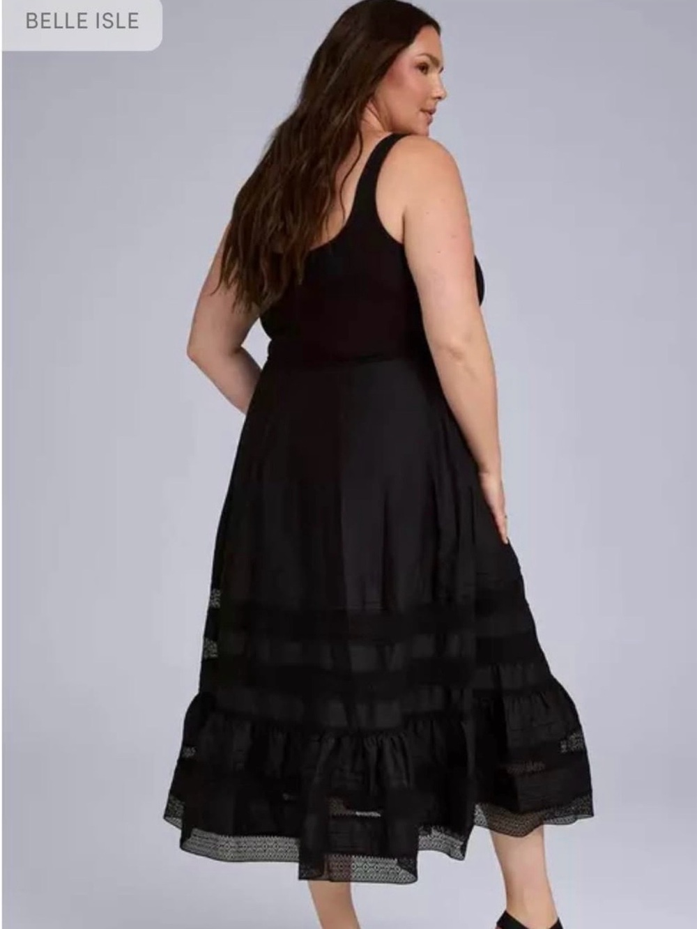 Torrid NWT Belle Isle mixed material maxi dress - Picture 6 of 8